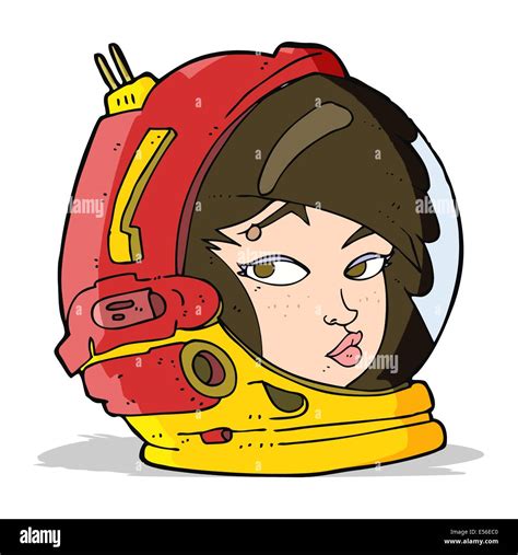 Mujer Astronauta De Dibujos Animados Imagen Vector De Stock Alamy