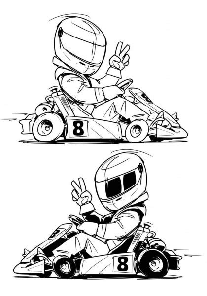 Shifter Kart Racer Stock Vector Natashin