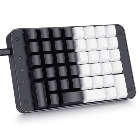 Koolertron One Handed Gaming Keyboard with 32 Macro Keys, 44-Key Fully Programmable Mini ...