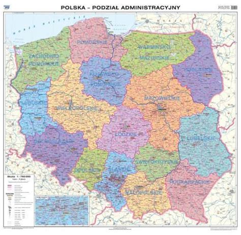 Polska Mapa Cienna Og Lnogeograficzna Administra Mapy Cienne