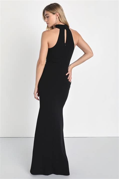 Black Maxi Dress Halter Maxi Dress Black Mermaid Maxi Dress Lulus