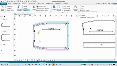 B Modelagem Digital Grada O Da Saia No Sistema Audaces Youtube