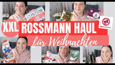 Xxl Rossmann Haul Weihnachts Edition Fr Ulein Jasmin Youtube