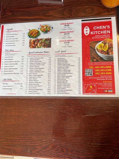 Menu At Chens Kitchen Restaurant Mukwonago