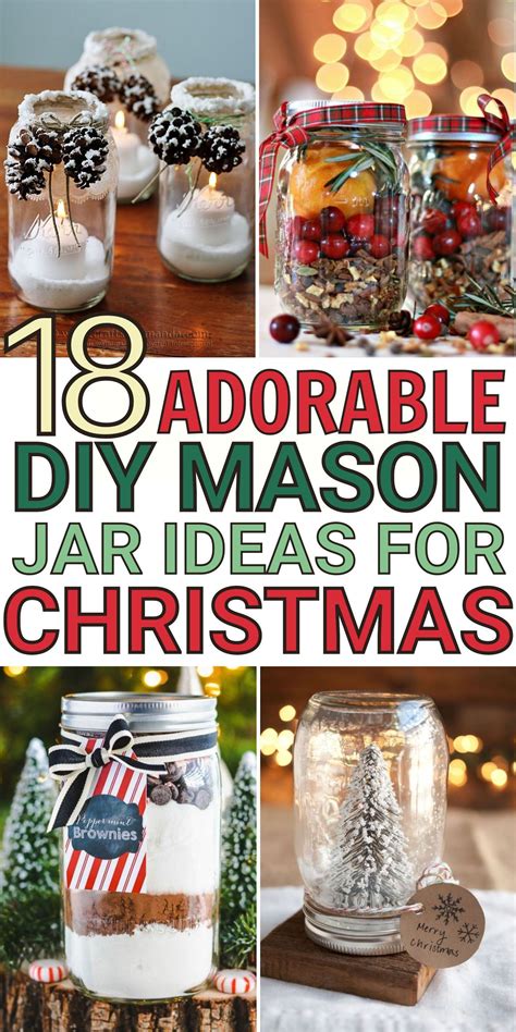 Adorable Diy Mason Jar Christmas Gifts And Decorations Mason Jar