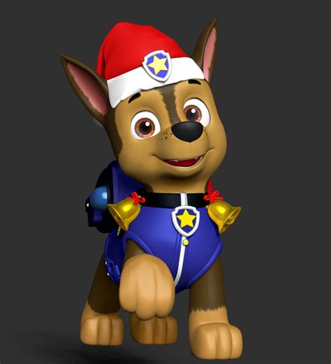 Artstation Chase Paw Patrol Merry Christmas Resources