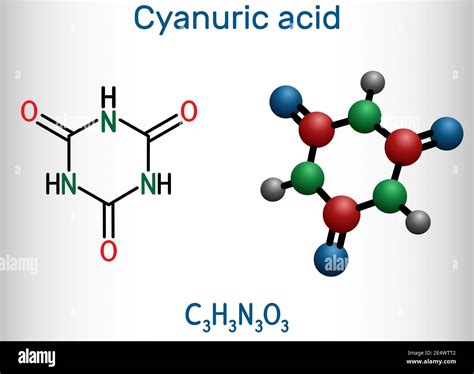 Cyanuric Acid Molecule It Is Triazine Enol Tautomer Of Isocyanuric Acid Structural Chemical