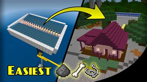 How To Build A MOB FARM At Your Base Minecraft Bedrock Farm Tutorial