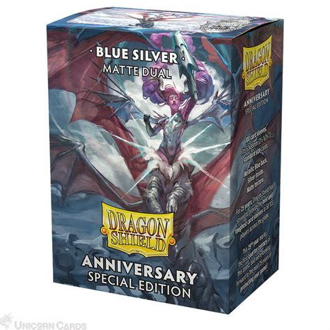 Dragon Shield Dual Matte Th Anniversary Special Edition Blue Silver