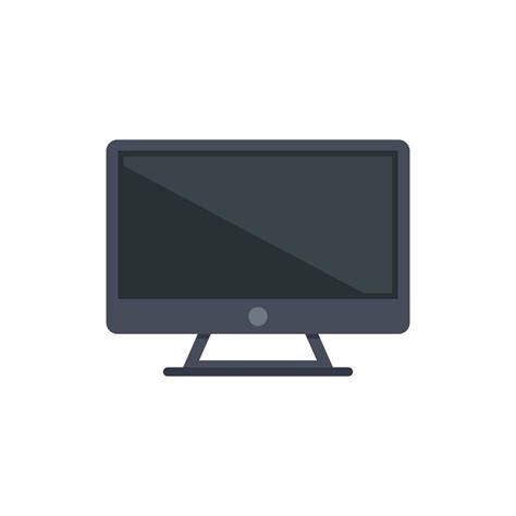 Internet Monitor Icon Flat Vector Computer Screen Vector Art