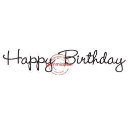 Gummiapan Gummistempel Happy Birthday Geburtstag Spruch Al