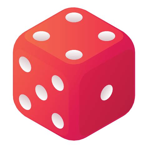random dice icon isometric style  vector art  vecteezy
