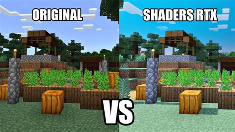 MINECRAFT Gráficos Originales vs Shaders RTX beta Xbox Series S