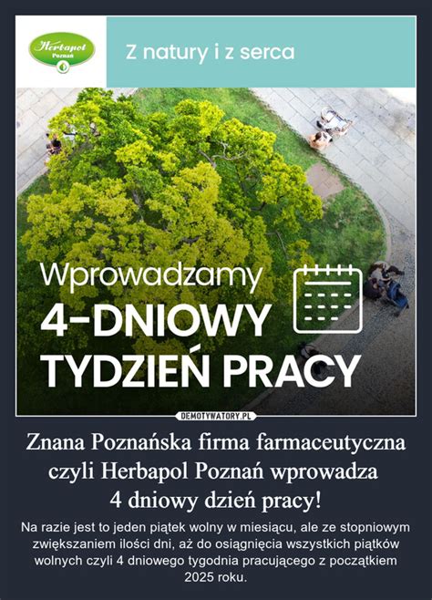 Znana Poznańska firma farmaceutyczna czyli Herbapol Poznań wprowadza 4