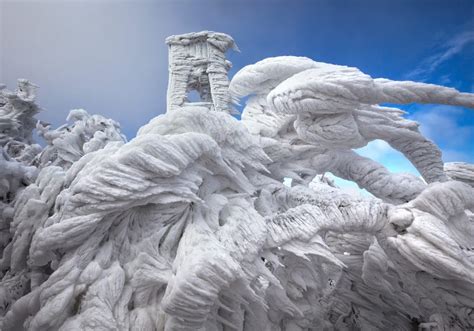 An Unusually Strong Winter Storm Produced Beautiful Ice Formations