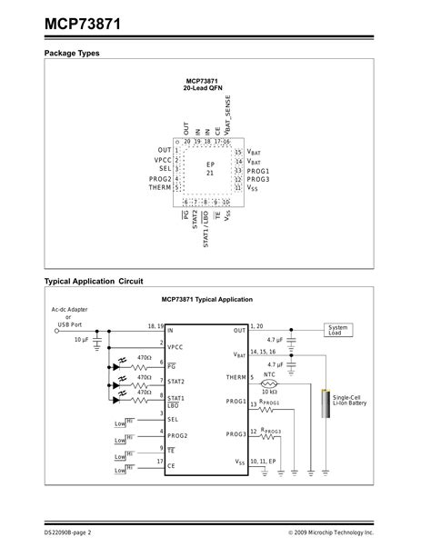 MCP73871 1AAI ML Datasheet Pinout User Reference Manual 52 OFF