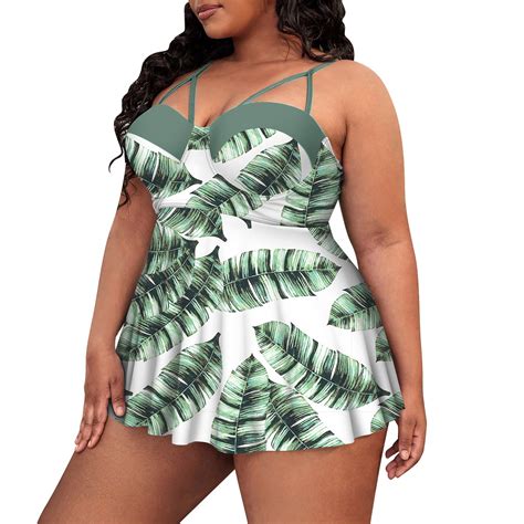 Plus Size String Bikini For Women 4x Plus Size Bathing Suit Two Piece