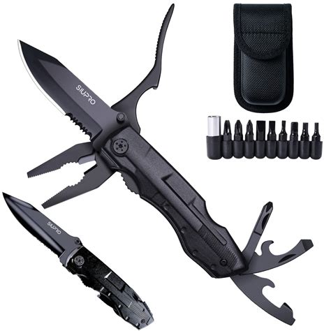 Multitool Pocket Knife Set, Tactical Multi Tool, Multipurpose Utility Plier, Gifts for Men ...