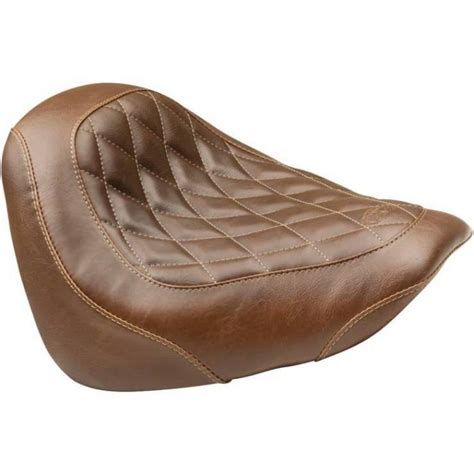 Mustang Tripper Solo Seat Wide Diamond Stitch Brown 83014