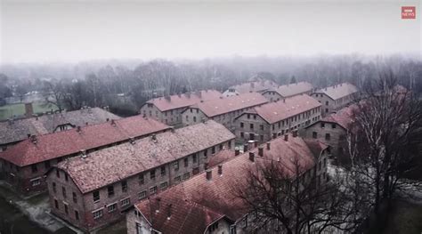 Il Campo Di Concentramento Di Auschwitz Visto Dall Alto Con Un Drone