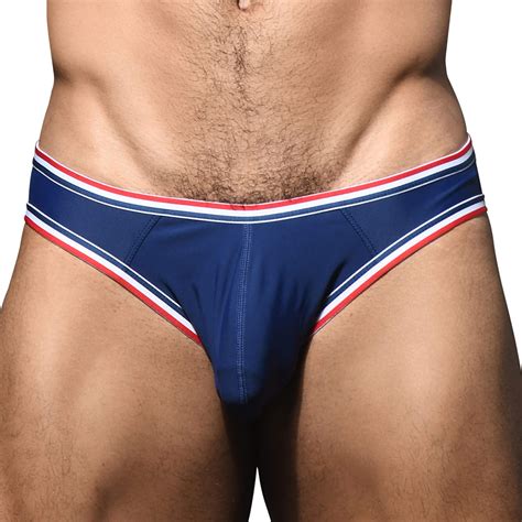 Andrew Christian Slip De Bain Bikini Racer Bleu Marine Inderwear