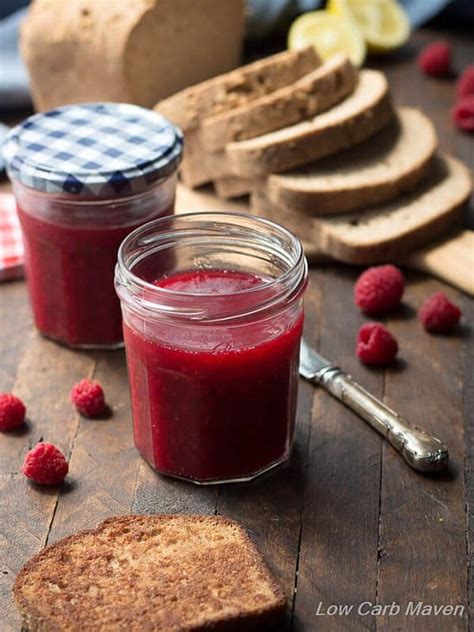 Low Carb Sugar Free Raspberry Jelly Jam Low Carb Maven