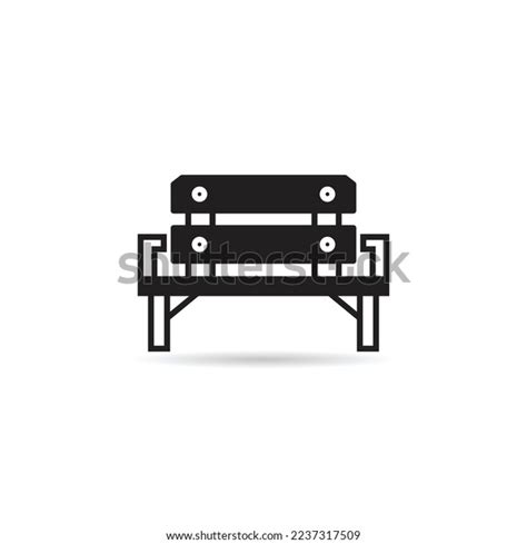 Park Bench Icon On White Background Stock Vector Royalty Free 2237317509 Shutterstock