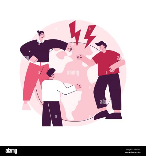 Social Conflict Abstract Concept Vector Illustration Social Relations