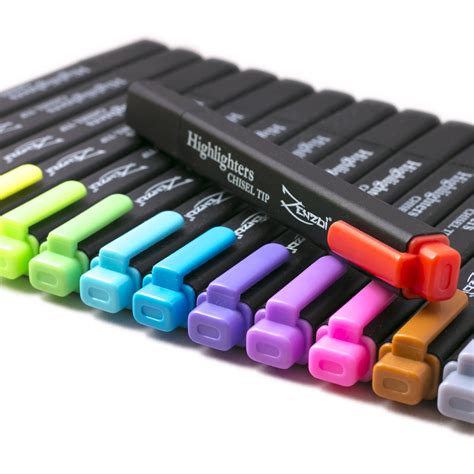 Highlighter Markers 14 Unique Colors Fluorescent, Classic & Pastel - C ...