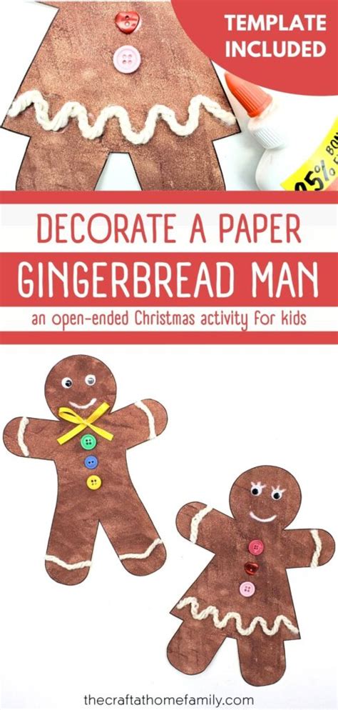 How to Decorate a Paper Gingerbread Man (with Free Template!) - The ...