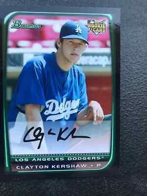 2008 Bowman Baseball Bowman Draft Rookie Card Of Clayton Kershaw RC