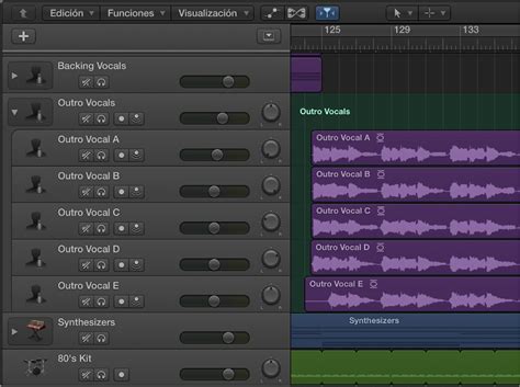 Track Stacks Ayuda De Logic Pro X