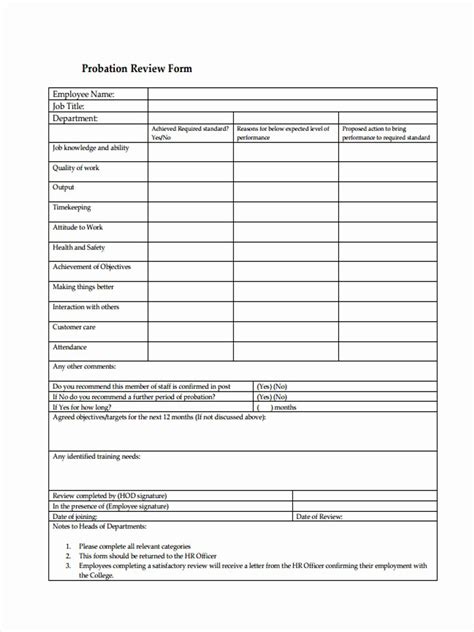 90 Day Probationary Period Forms