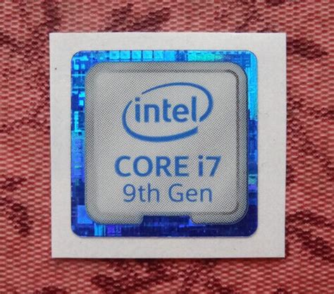 Intel Core I7 9th Generation Sticker 18 X 18mm Case Badge Ebay