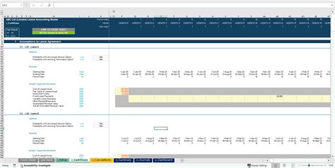 Excel Template Ifrs 16 Lease Accounting For Lessors Excel Calculation Model Excel Template Xlsx