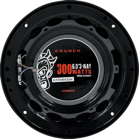 Pair Crunch Cs653 6 5 Car Audio 3 Way Speakers 300 Watts Max 6 1 2 I