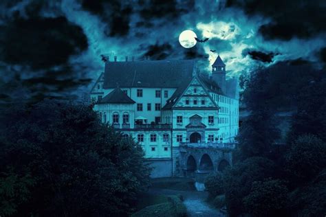 Premium Photo | Haunted house at night