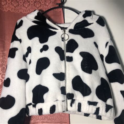 Shein Teddy Bear Jacket Cow Print Women S Fashion Coats Jackets And