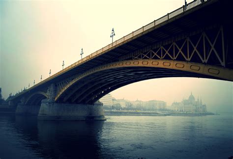 Budapest River Bridge Hungarian Parliament Building Donau Hungary ...