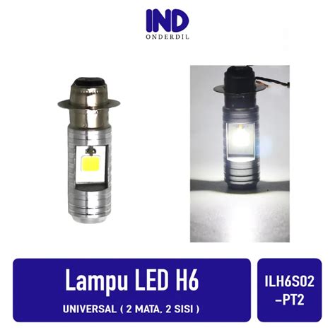 Lampu Led Depan H Mata Sisi Warna Putih Universal Motor Bebek