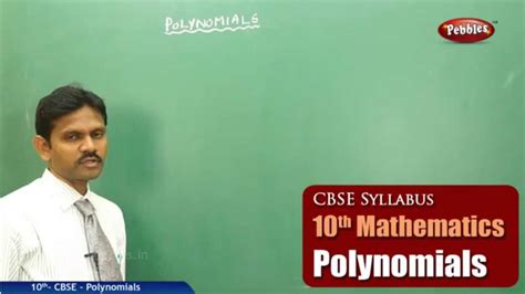 Polynomials Class 10th Cbse Maths Syllabus Live Youtube