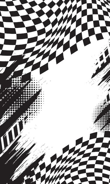 Premium Vector Racing Style Wavy Checkered Flag Abstract Wallpaper