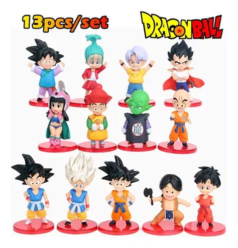 13 Unids Set Anime Dragon Ball Super Figuritas Modelo Regalo Cuotas