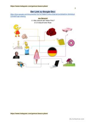 73 Brauchen Deutsch DAF Arbeitsblätter pdf doc