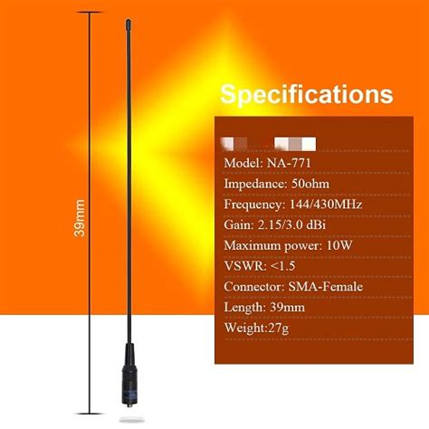 Nagoya Na Sma F Dual Band Antenna Antenne Double Bande Nagoya Na