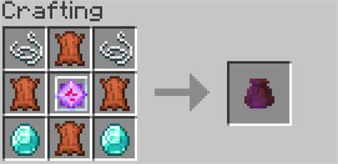 how to make pouch minecraft