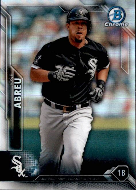 2016 Bowman Chrome Jose Abreu D 499 Silver Prizm Holo Refractor SP