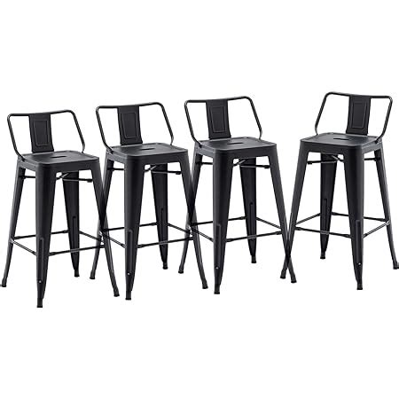 Amazon Yaheetech Inch Barstools Set Of Counter Height Metal