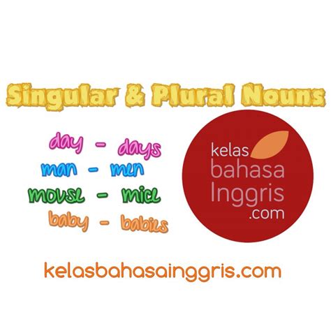 Penjelasan Lengkap Singular Dan Plural Nouns By Kelas Bahasa Inggris