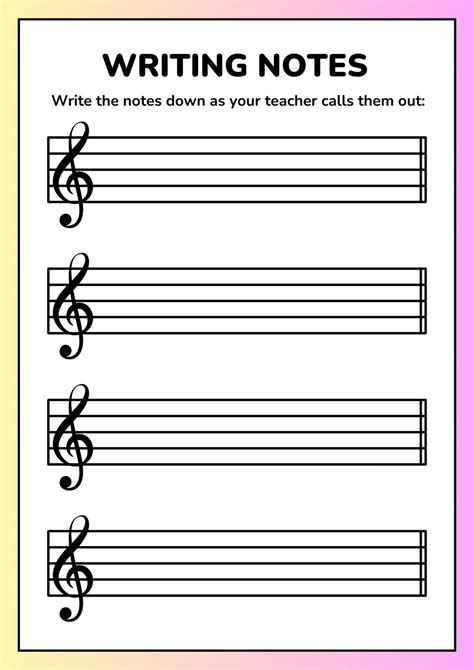 Free music worksheet templates to edit and print | Canva - Worksheets ...